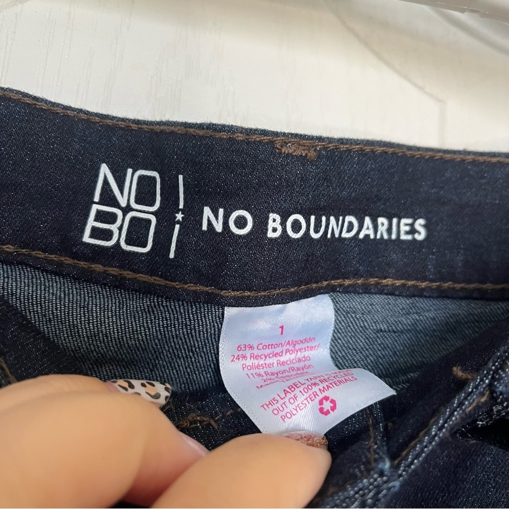 NWOT Dark Blue High Waisted Denim Skinny Jeans - Picture 3 of 4